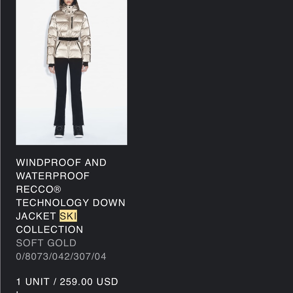 Zara ski jacket